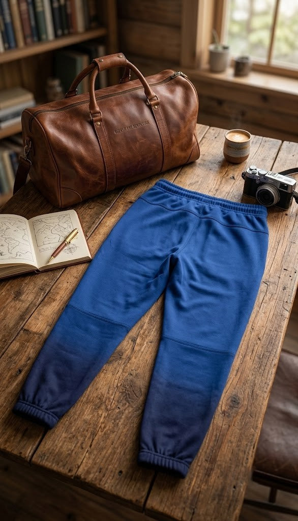 Premium Navy Blue Utility Joggers – Size Large