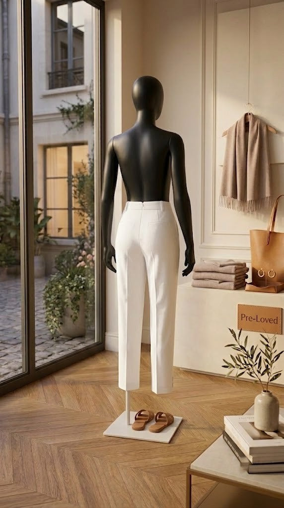Milady’s Tailored White Trousers - Size 42 - Excellent Condition