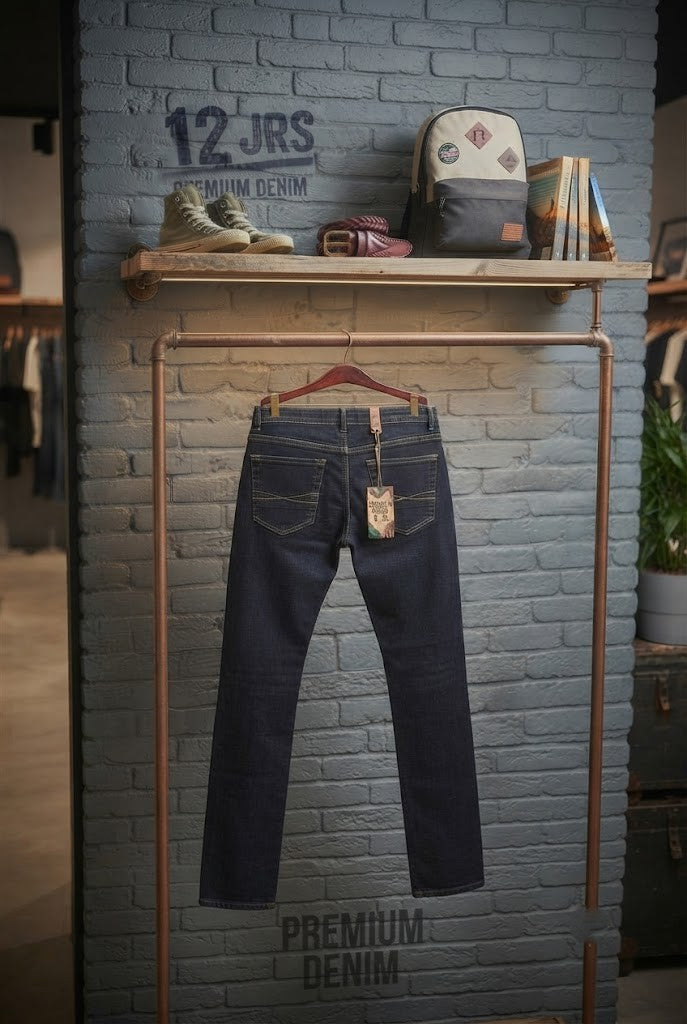 No Boundaries Pre-Loved Boys' Denim Jeans - Size 11-12 Years - Excellent Condition