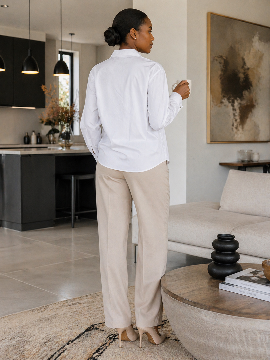 Uniform CC Classic Button-Down Blouse | Crisp White | Size 2XL