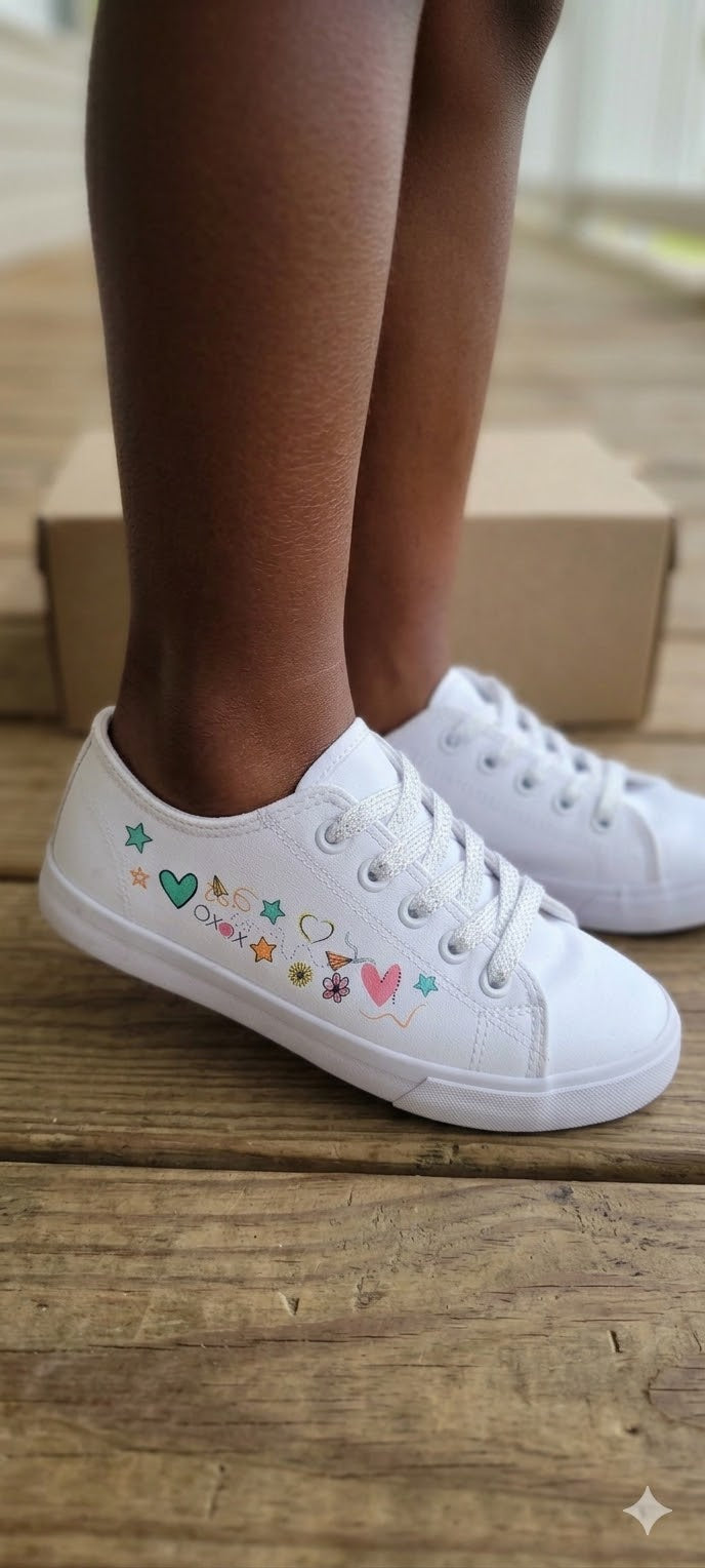 ✨ Step Into a World of Color: Woolworths "Doodle Dreams" Canvas Sneakers ✨