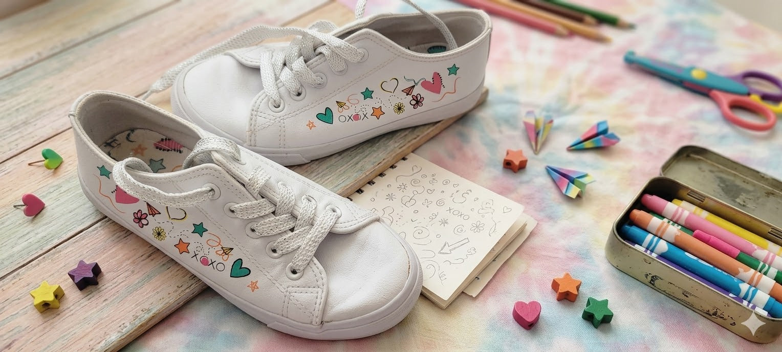 ✨ Step Into a World of Color: Woolworths "Doodle Dreams" Canvas Sneakers ✨