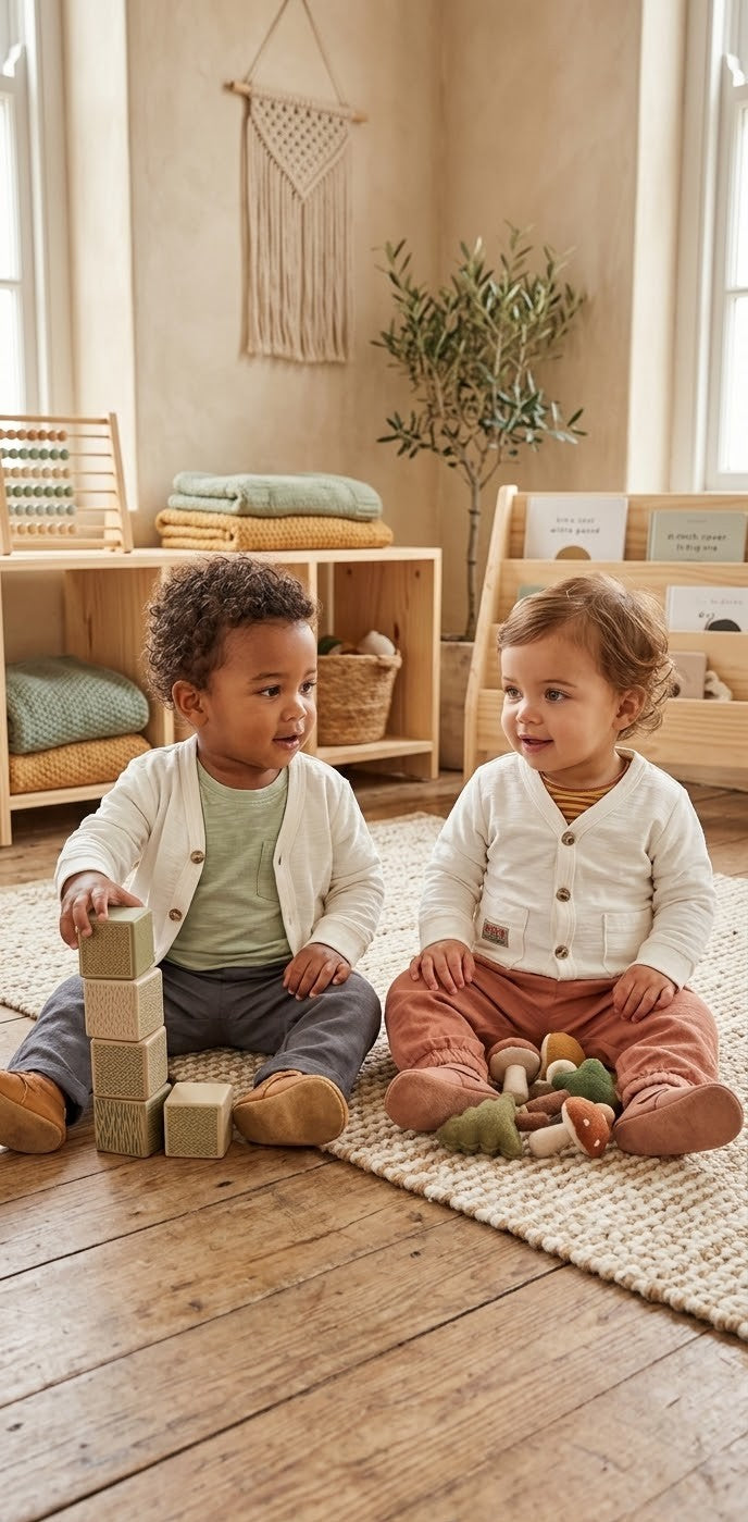 Naartjie Kids’ 100% Cotton Textured Cardigan | Cream White | 18-24 Months