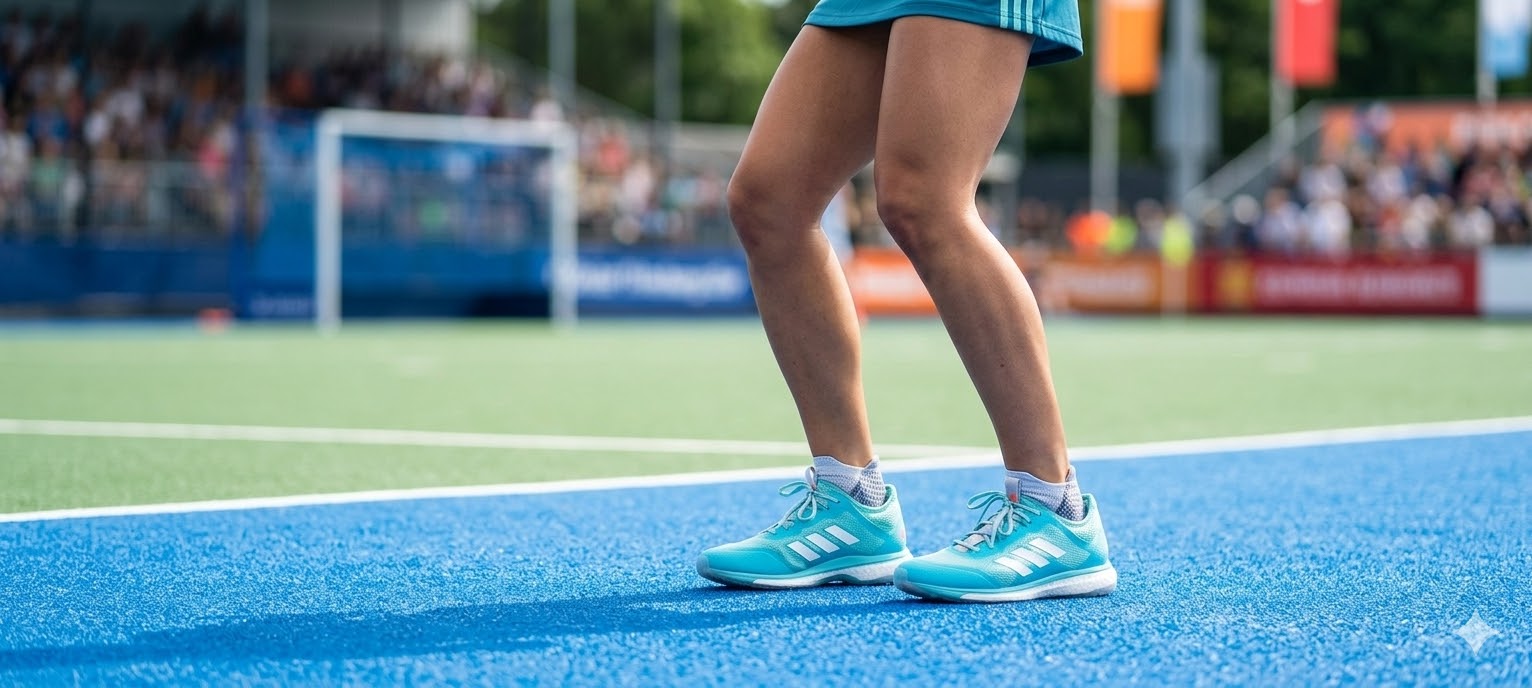 Adidas Women’s Hockey Shoes – Size 8 – Turquoise Performance Trainers (Excellent Condition)