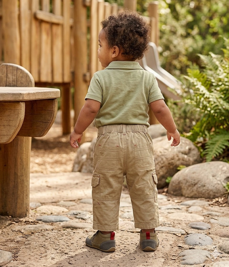 Woolworths Baby Boy 100% Cotton Adventure Cargo Pants (6-12 Months)