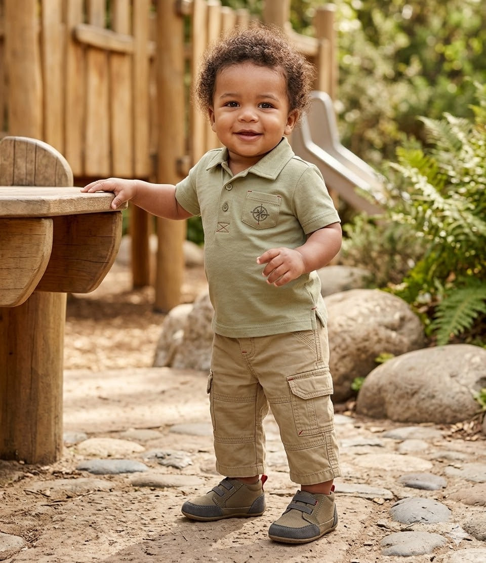 Woolworths Baby Boy 100% Cotton Adventure Cargo Pants (6-12 Months)