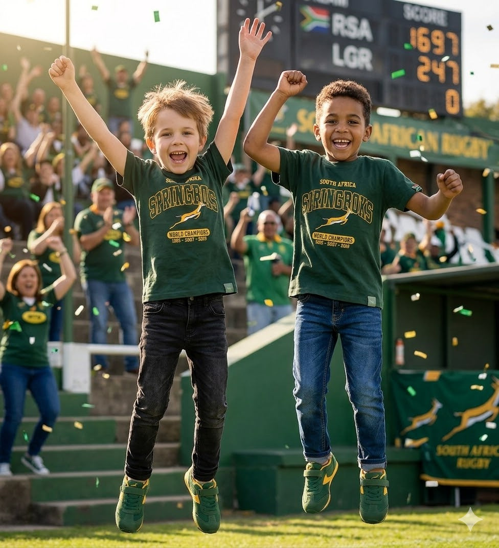 Springboks Kids' Official "World Champions" Cotton T-Shirt