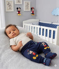 Disney Magic Mickey Mouse Fleece Joggers | Cozy Navy Baby Pants (0-3 Months)