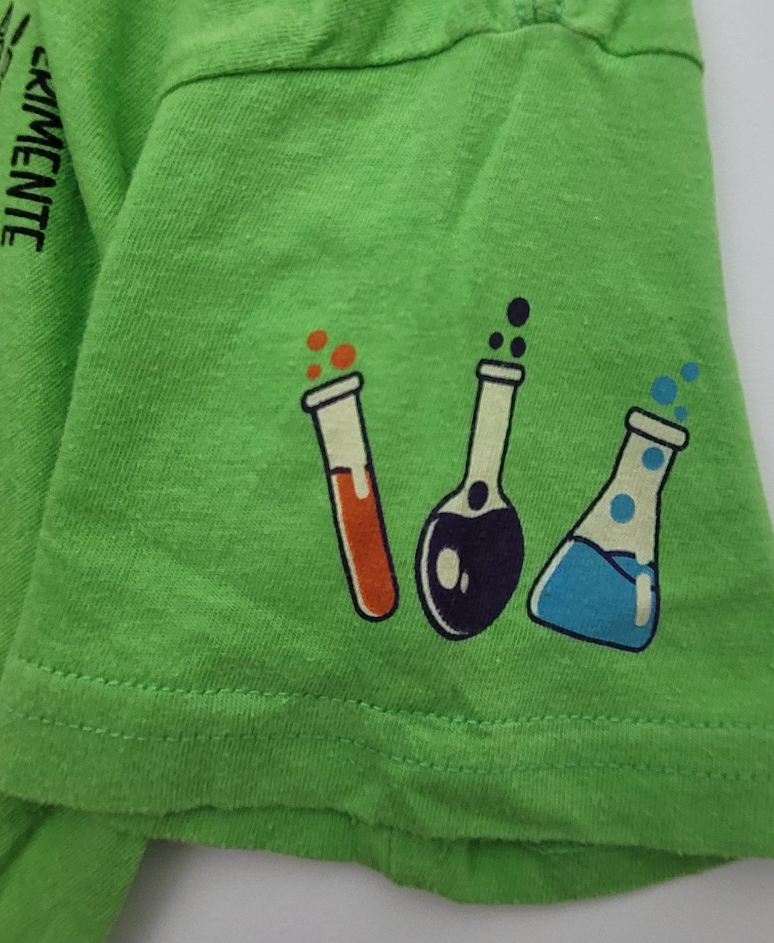 Young Scientist "Little Lab Coats" Graphic Tee – Bright Green