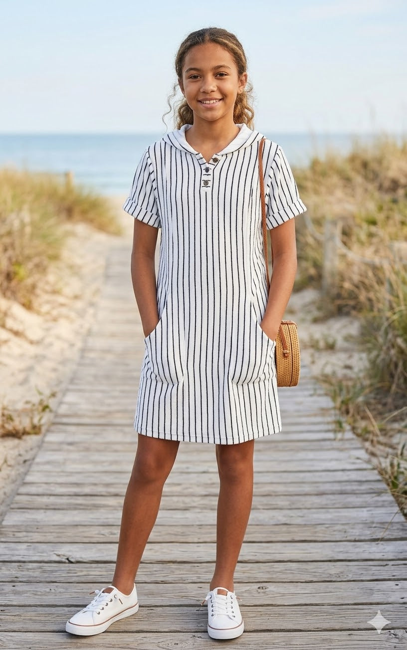 Teen Spirit: Nautical Stripe Polo Tunic Dress
