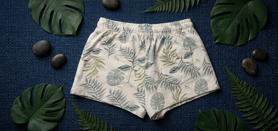 Girls’ Botanical Print Cotton Adventure Shorts