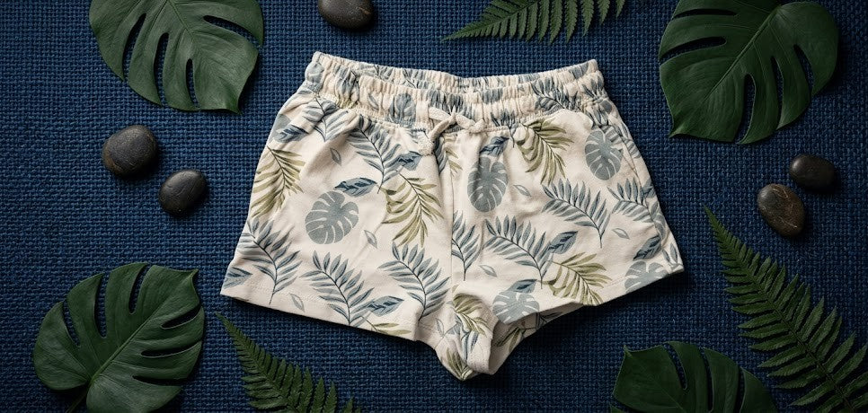 Girls’ Botanical Print Cotton Adventure Shorts