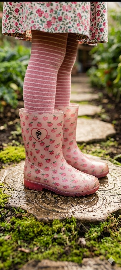 Little Hearts & Harvests: Translucent Strawberry Rain Boots