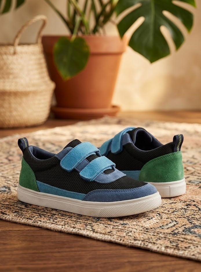 Step into Style: Boys’ Multi-Color Canvas Sneakers
