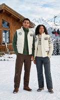 Disney BoxLunch Mickey Mouse Ski Club Quilted Puffer Over