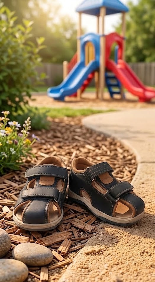 Toddler Boys’ Navy & Brown Fisherman Sandals