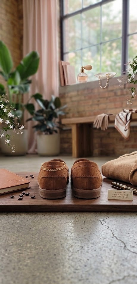 Classic Everyday Penny Loafer – Tan Suede Finish