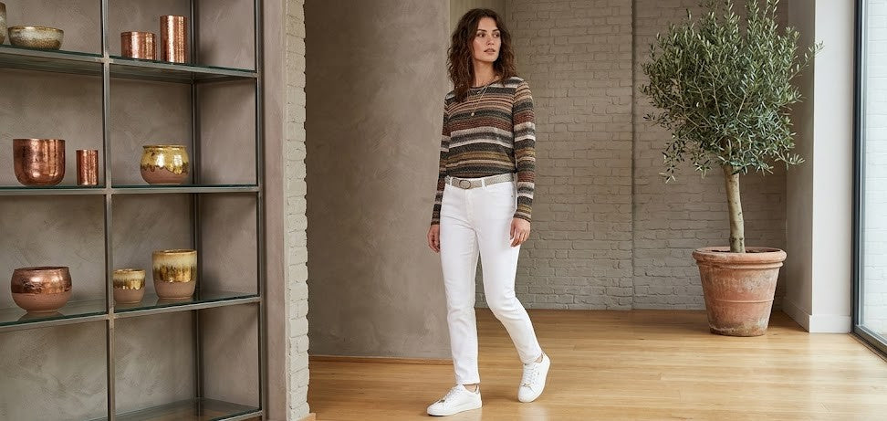 Shimmer & Stripe: Milady’s Lurex Knit Top