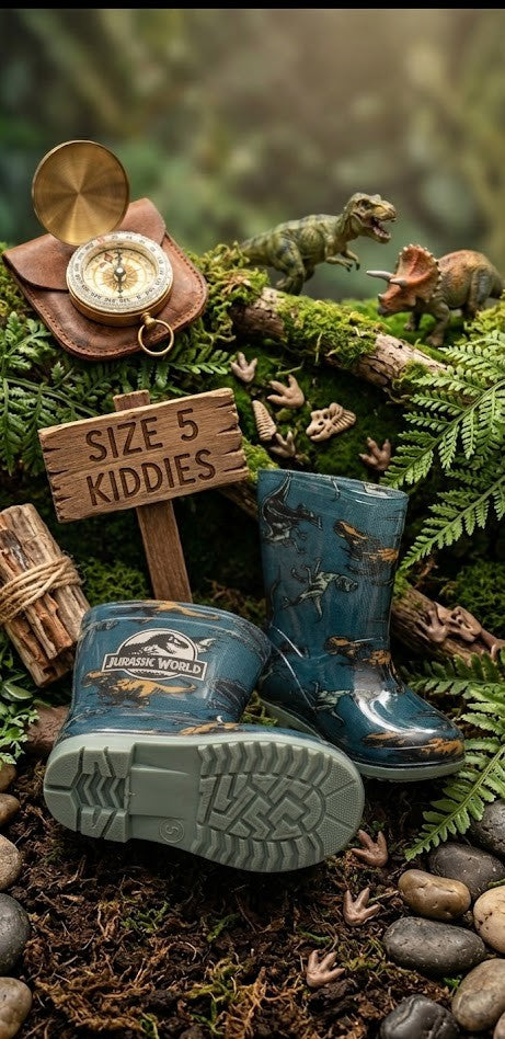 Jurassic World Adventure Rain Boots | Toddler Boy Size 5