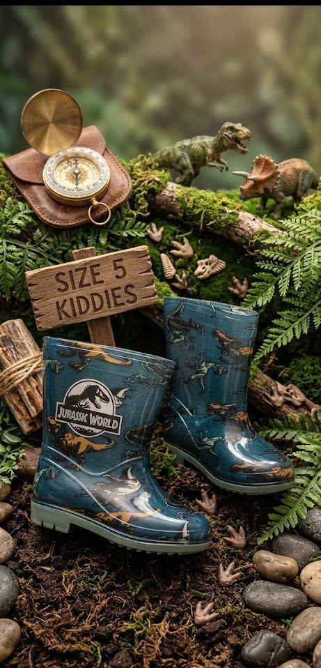 Jurassic World Adventure Rain Boots | Toddler Boy Size 5