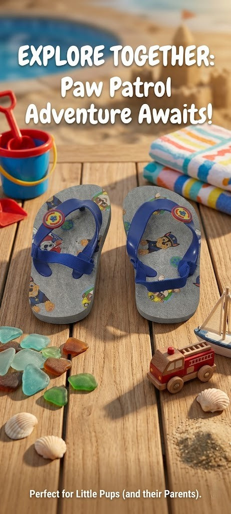 Paw Patrol "Little Pups" Toddler Flip Flops – Size 6