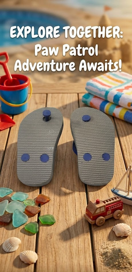Paw Patrol "Little Pups" Toddler Flip Flops – Size 6