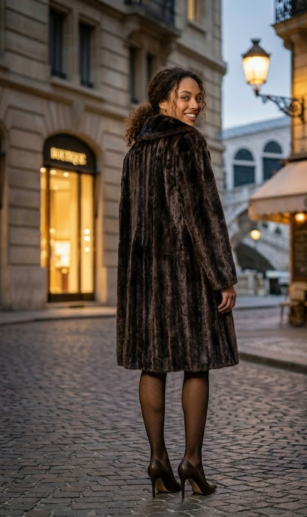 Vintage Prestyncraft Faux Fur Coat
