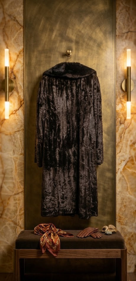 Vintage Prestyncraft Faux Fur Coat
