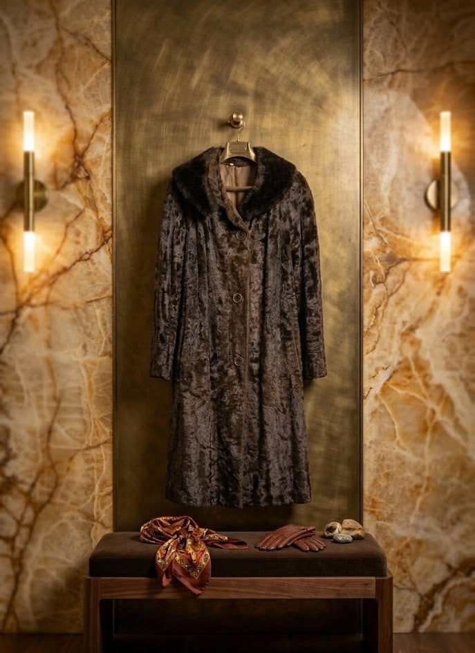 Vintage Prestyncraft Faux Fur Coat