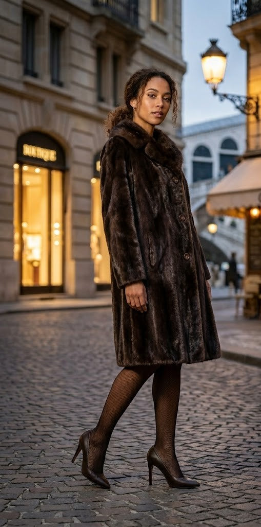 Vintage Prestyncraft Faux Fur Coat