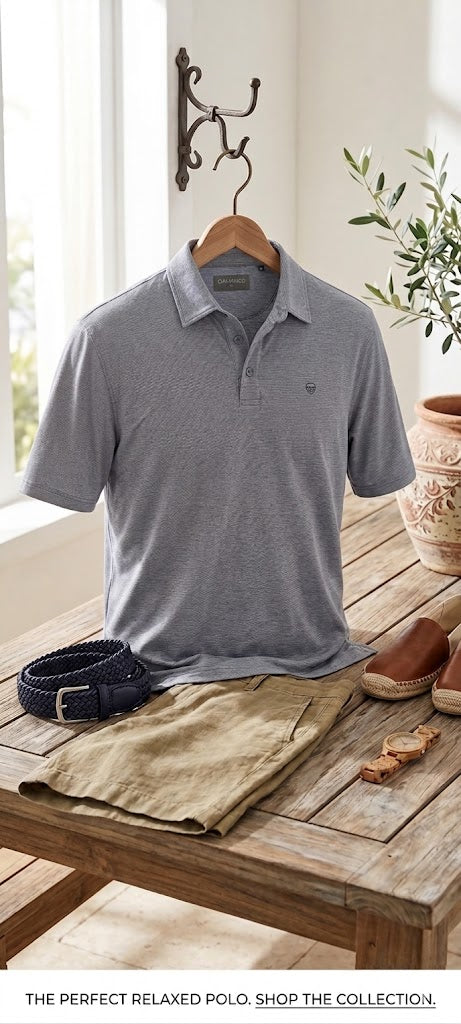 Journal Men's XXL Heathered Polo - Breathable Cotton Blend