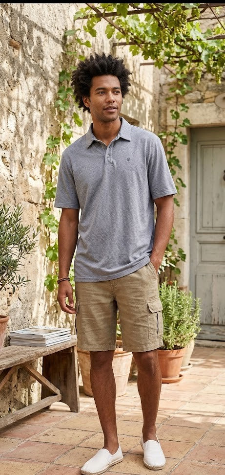 Journal Men's XXL Heathered Polo - Breathable Cotton Blend