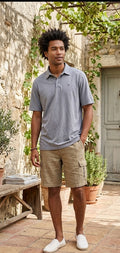 Journal Men's XXL Heathered Polo - Breathable Cotton Blend