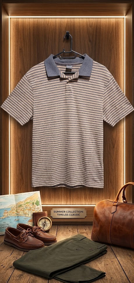 Maxed Men's Striped Polo Shirt - 2XL (100% Cotton, Made in South Africa)