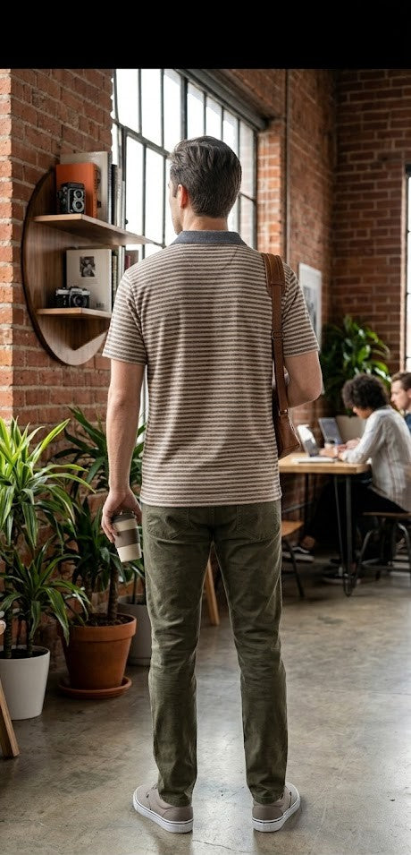 Maxed Men's Striped Polo Shirt - 2XL (100% Cotton, Made in South Africa)