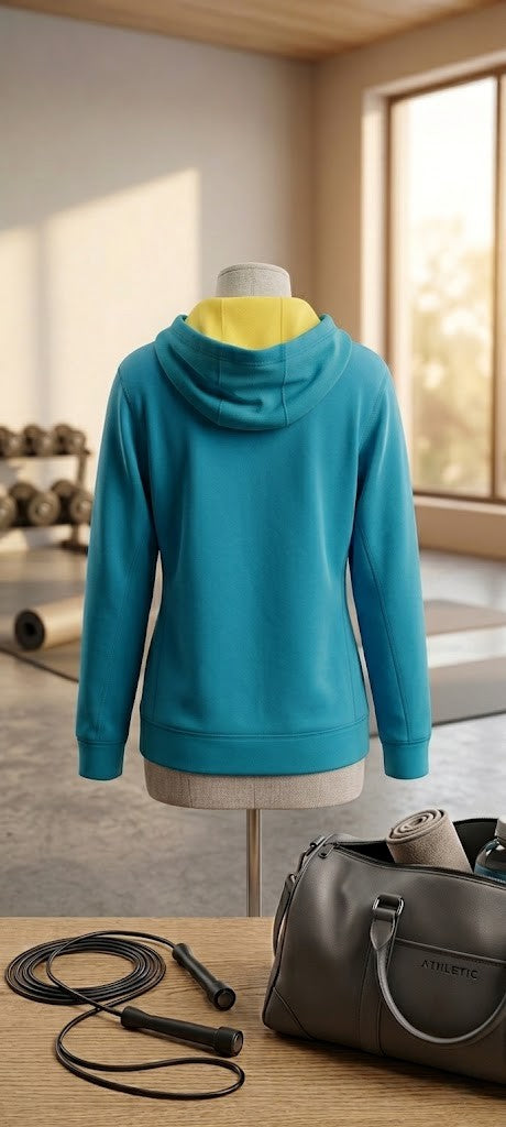 Nike Therma-FIT Unisex Training Hoodie – Teal/Volt (Size Medium)