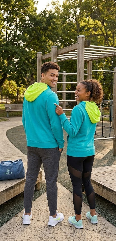 Nike Therma-FIT Unisex Training Hoodie – Teal/Volt (Size Medium)