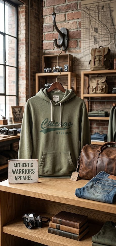 Cotton On | Chicago Warriors Heritage Hoodie – Sage Green (Size Small)