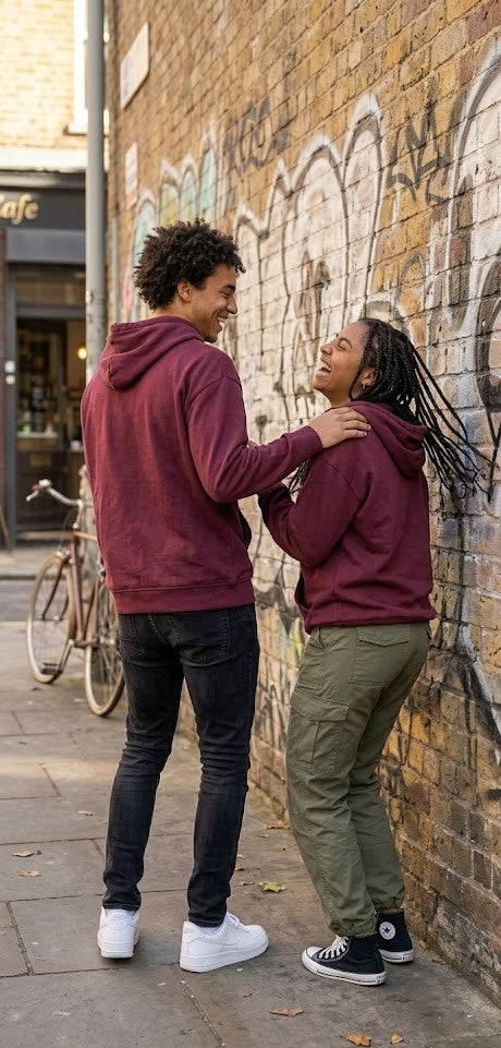 "Now Now" South African Slang Hoodie – Unisex Maroon Fleece