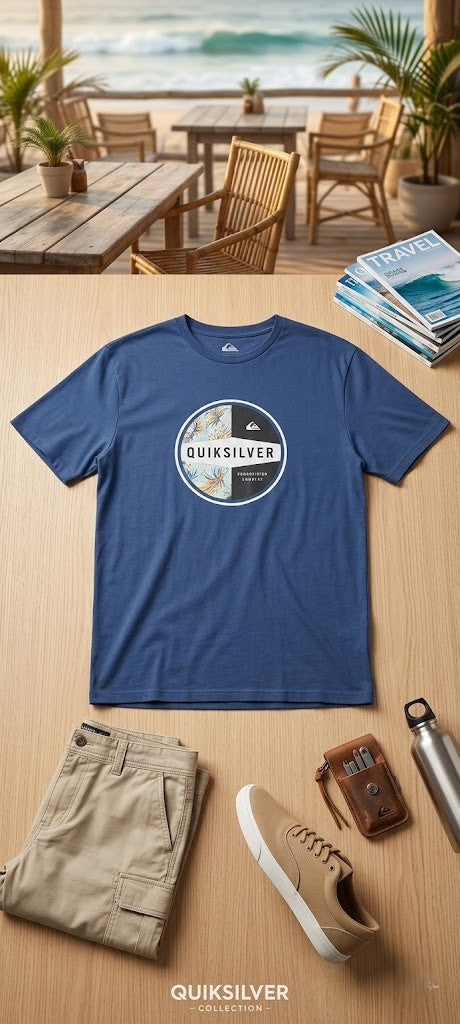 Quiksilver 100% Cotton Short Sleeve Shirt - XXLarge (Excellent Condition)