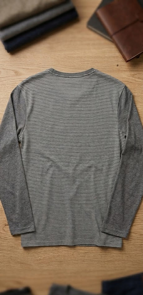 Lizzard Co. Men’s "Summit" Striped Long Sleeve Tee – Custom Made