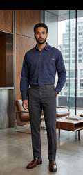 Jeep Rugged Series Navy Workwear Shirt - 100% Cotton - Size 5XL