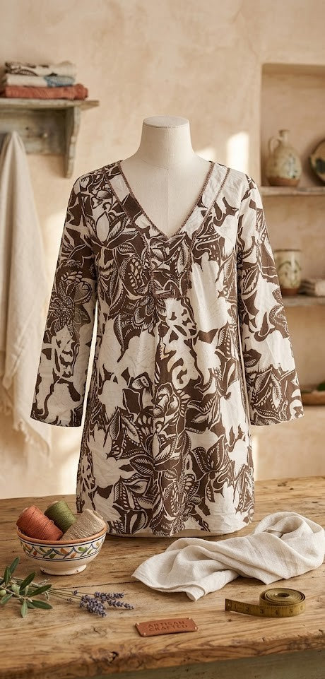 Woolworths Modern Botanical Print Tunic – Size 24