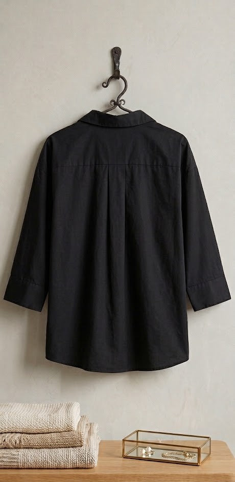 Mr Price Classic Black 3/4 Sleeve Blouse – Size XL