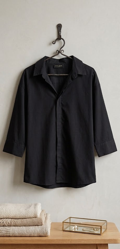 Mr Price Classic Black 3/4 Sleeve Blouse – Size XL