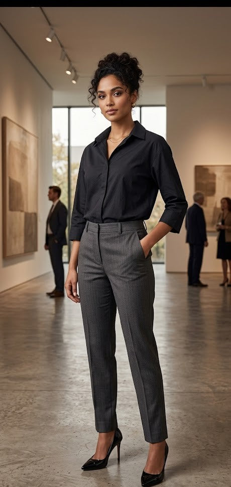 Mr Price Classic Black 3/4 Sleeve Blouse – Size XL