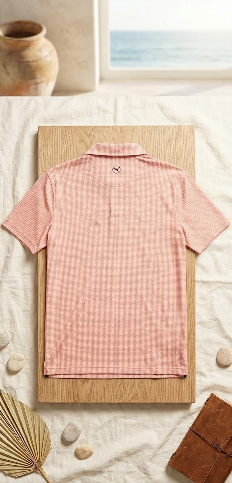 Puma Men's Patterned Polo – Size Large
