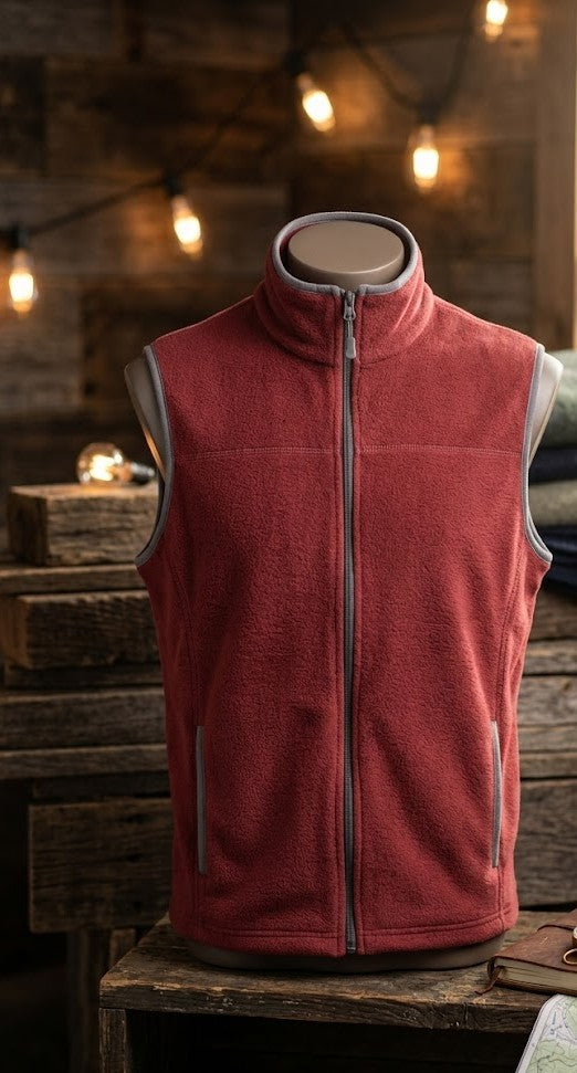 Men's Woolworths Red Fleece Vest