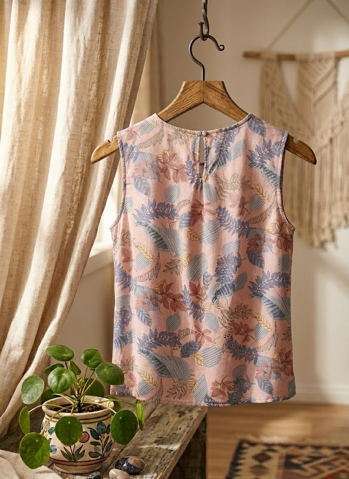 David Jones Floral Sleeveless Blouse