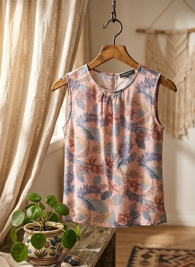David Jones Floral Sleeveless Blouse
